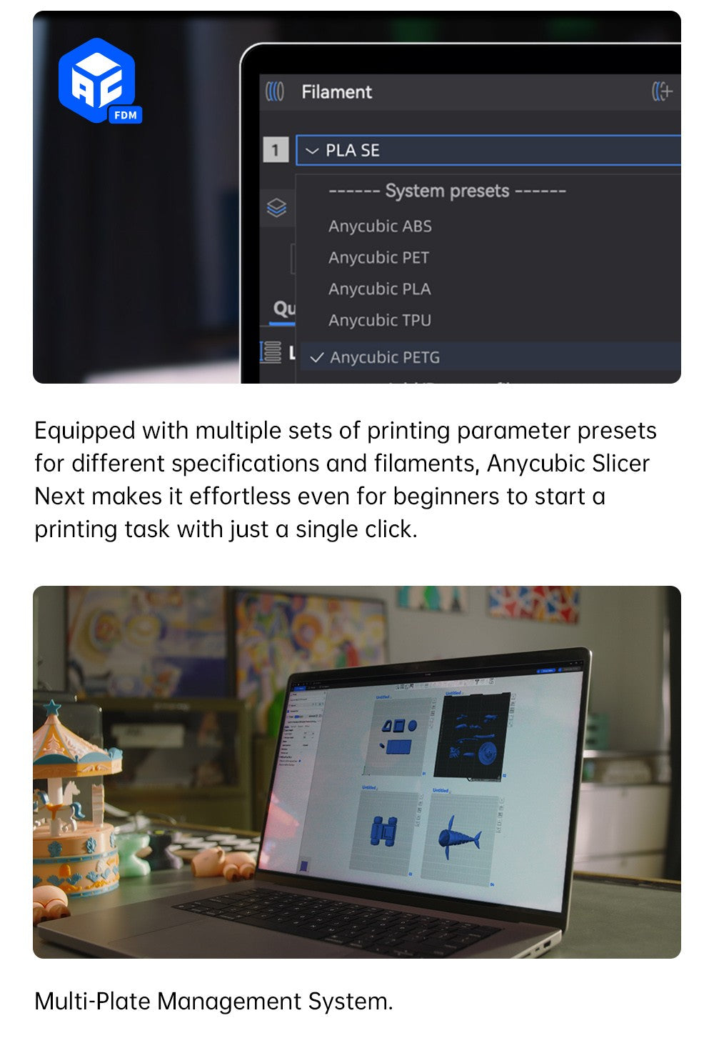 3D tlačiareň Anycubic Kobra S1, uzavretá konštrukcia CoreXY, ultra-rýchly tlač 600 mm/s, podpora tlače viacerých farieb s ACE Pro, 320℃ horký koniec, ultra-tichý chod 44dB, 250*250*250mm