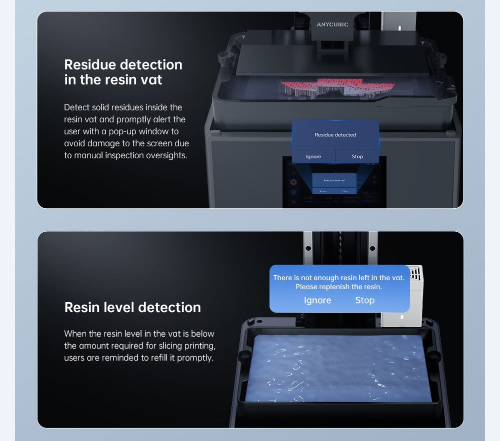 Anycubic Photon Mono M7 živicový 3D tlačiar, tlačová rýchlosť 90 mm/h, 14K COB zdroj, 10,1 palcový Mono LCD, dynamické vypínanie svetla, bez nutnosti vyrovnania, 223*126*230 mm