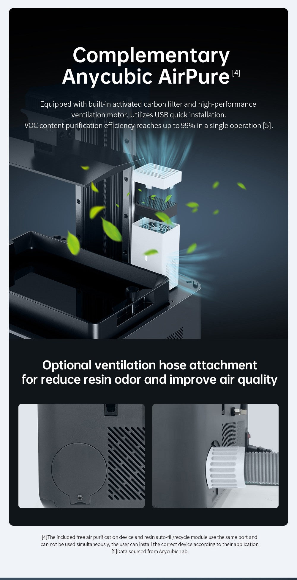 Anycubic Photon Mono M7 živicový 3D tlačiar, tlačová rýchlosť 90 mm/h, 14K COB zdroj, 10,1 palcový Mono LCD, dynamické vypínanie svetla, bez nutnosti vyrovnania, 223*126*230 mm