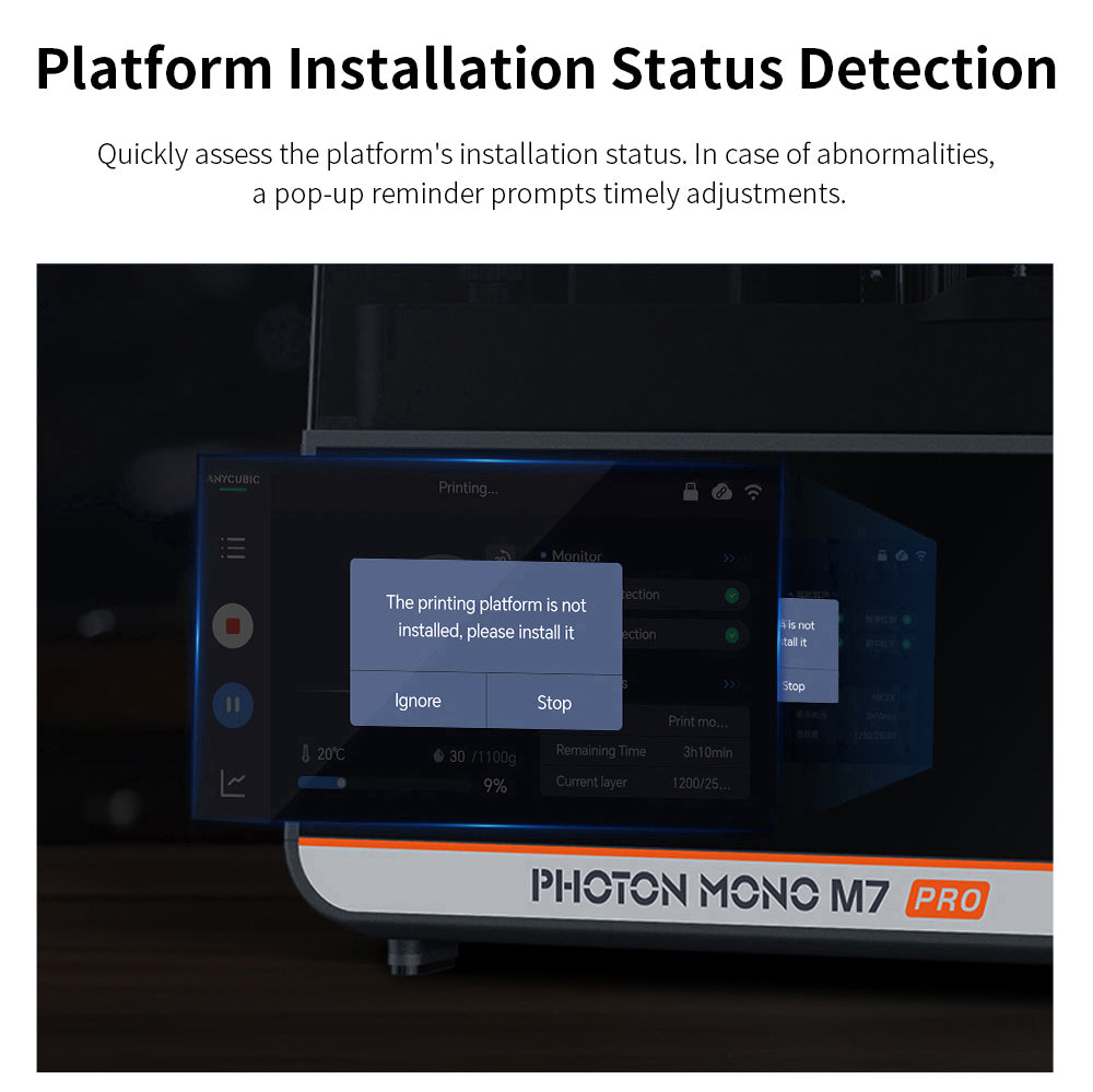 Anycubic Photon Mono M7 Pro živicová 3D tlačiareň, výška vrstvy 0,1 mm, rýchlosť tlače 170 mm/h, 14K COB LighTurbo 3.0 zdroj svetla, 10,1