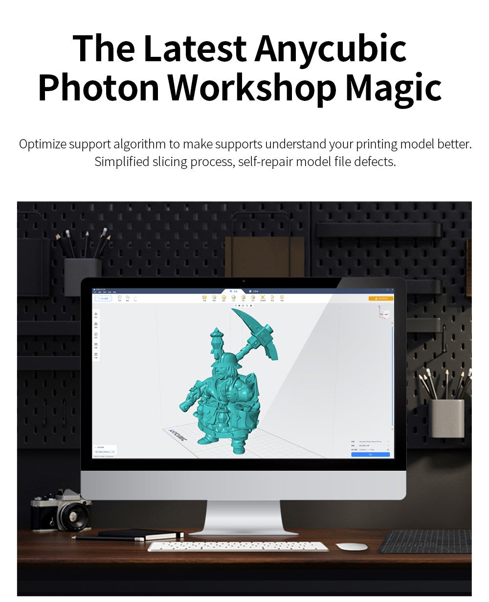 Anycubic Photon Mono M7 Pro živicová 3D tlačiareň, výška vrstvy 0,1 mm, rýchlosť tlače 170 mm/h, 14K COB LighTurbo 3.0 zdroj svetla, 10,1