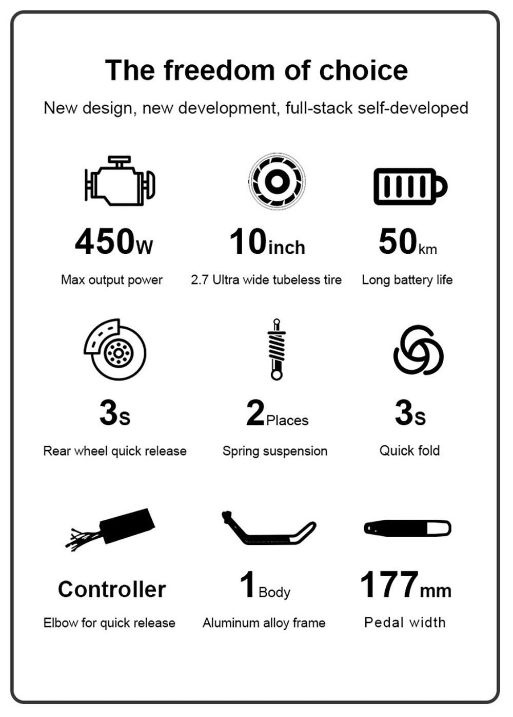 Elektromobilná kolobežka AOVO X11, 10-palcové pneumatiky, 450W motor, 36V 13Ah odnímateľná batéria, maximálna rýchlosť 35 km/h, dojazd 50 km - červená