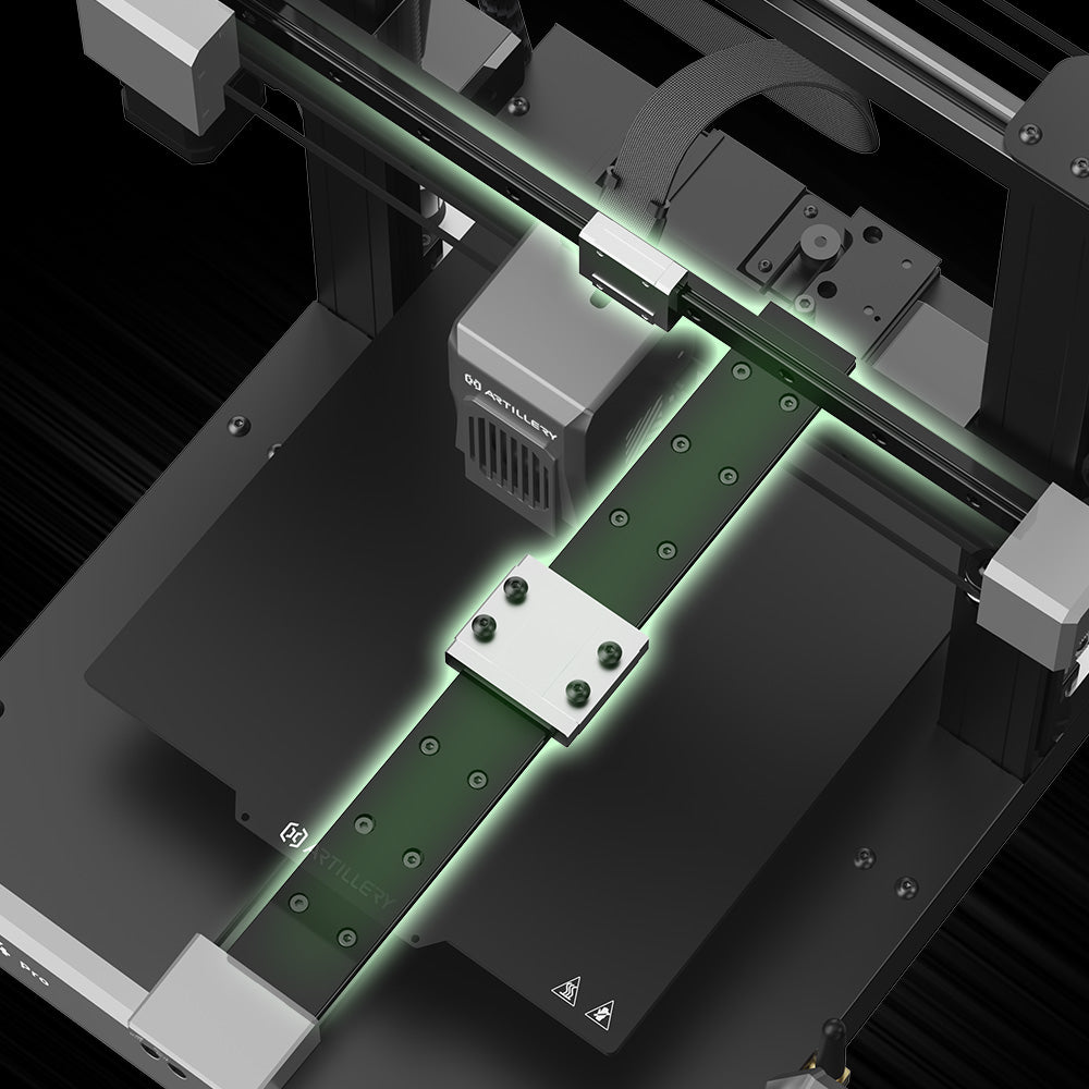 3D tlačiareň Artillery Sidewinder X4 Pro, 240*240*260 mm, tlačová rýchlosť 500 mm/s, lineárne vodidlá osí X a Y, priamy pohon extrudéra, automatické vyrovnanie s 81 bodmi, dvojité ťahové tyče, automatické čistenie trysky