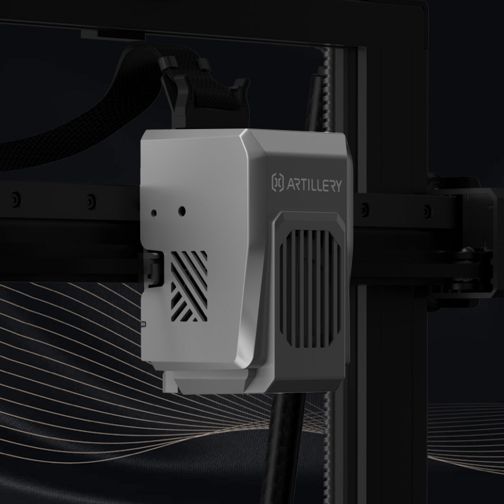 3D tlačiareň Artillery Sidewinder X4 Pro, 240*240*260 mm, tlačová rýchlosť 500 mm/s, lineárne vodidlá osí X a Y, priamy pohon extrudéra, automatické vyrovnanie s 81 bodmi, dvojité ťahové tyče, automatické čistenie trysky