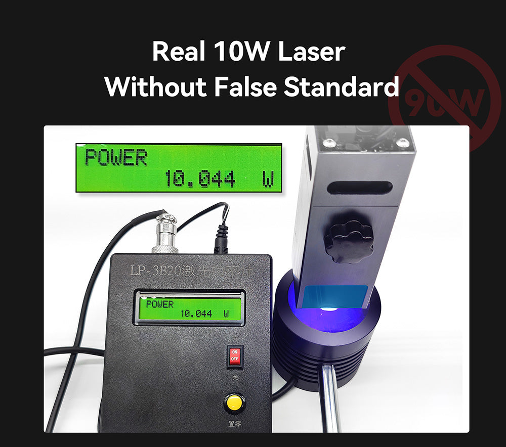 Laserový gravírovací a rezací stroj ATOMSTACK A10 Pro 10W, vysoká presnosť 0,01 mm, pevné zaostrenie, dvojité kompresné zaostrenie, 410*400 mm