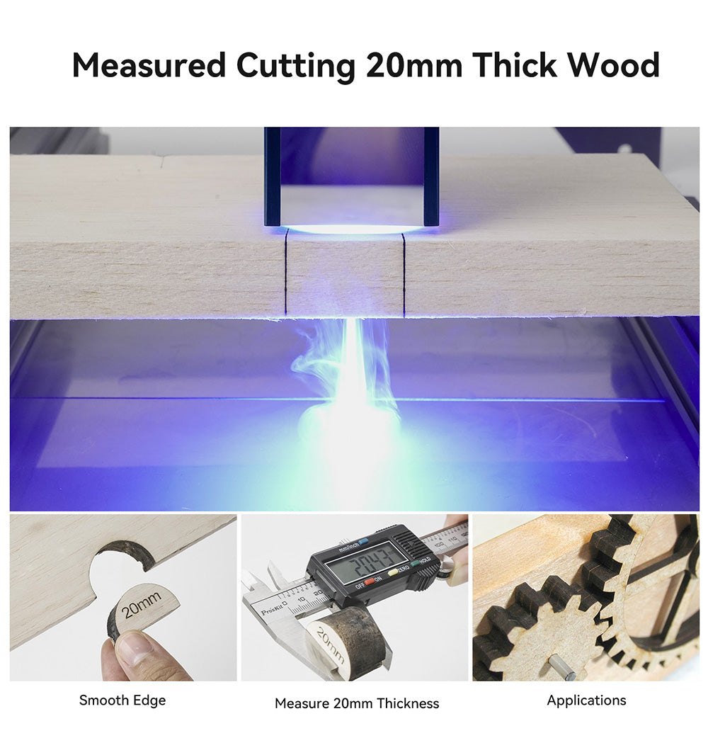 Laserový gravírovací a rezací stroj ATOMSTACK A10 Pro 10W, vysoká presnosť 0,01 mm, pevné zaostrenie, dvojité kompresné zaostrenie, 410*400 mm