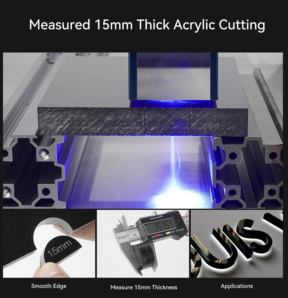 Laserový gravírovací a rezací stroj ATOMSTACK A10 Pro 10W, vysoká presnosť 0,01 mm, pevné zaostrenie, dvojité kompresné zaostrenie, 410*400 mm