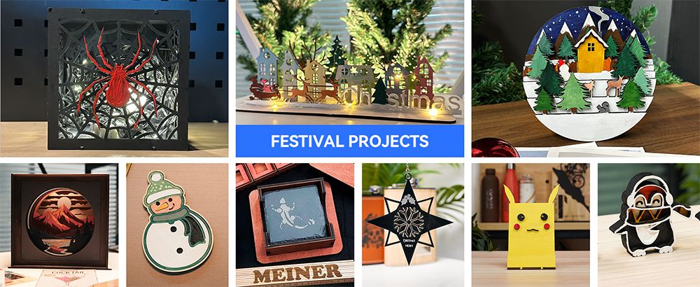 Laserový gravír ATOMSTACK A5 Pro V2 5W, vysoká rýchlosť 400 mm/s, presnosť 0,01 mm, 5 mm drevo, 3 mm čierne akrylátové sklo v jednom ťažení, 410*380 mm