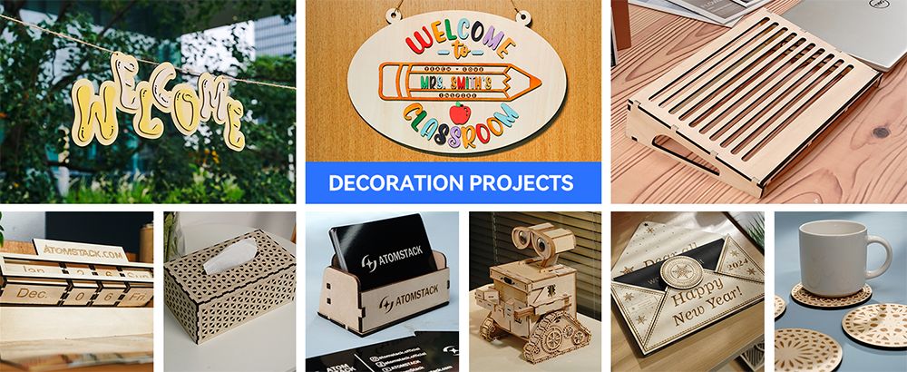 Laserový gravér ATOMSTACK A5 Pro V2 5W, vysoká rýchlosť 400 mm/s, presnosť 0,01 mm, v jednom ťažení zvládne 5 mm drevo a 3 mm čierne akrylát, pracovná plocha 410*380 mm