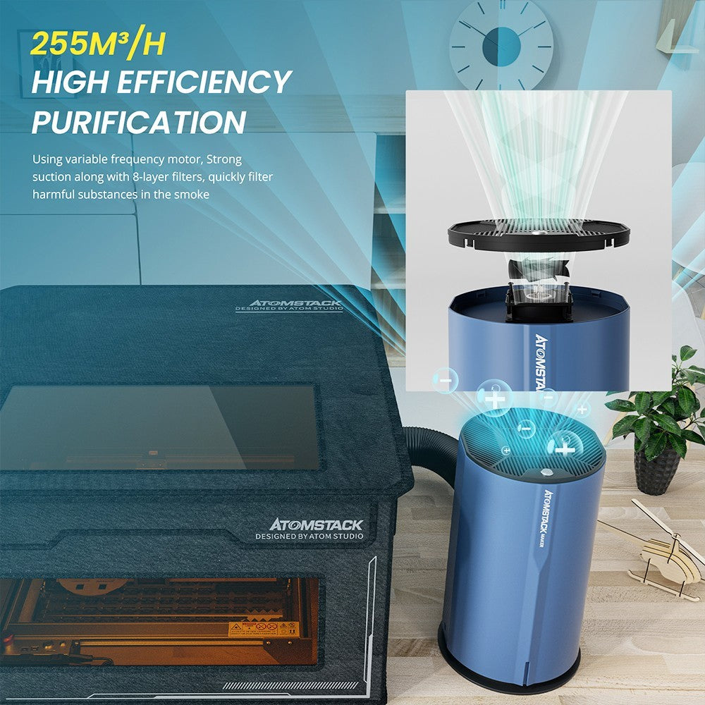 ATOMSTACK Maker D2 Laserový čistič vzduchu s vysokou účinností
