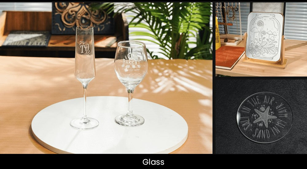 Laserový gravírovací a rezací stroj ATOMSTACK Hurricane CO2 triedy 1, 55 W výkon, 0,01 mm presnosť, 600 mm/s gravírovacia rýchlosť, 500*300 mm, viditelný červený svetelný indikátor, 5MP kamera, automatický hasiaci systém, systém odvodzovania dymu