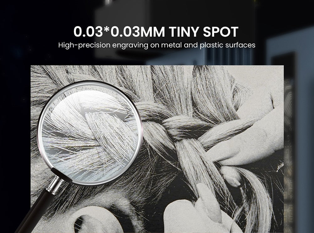 Infračervený laserový modul ATOMSTACK R30 V2, 1064 nm, 2 W laserový výkon, 0,03 mm bod, odstraňovanie hrdle, na gravírovanie do kovu a plastu