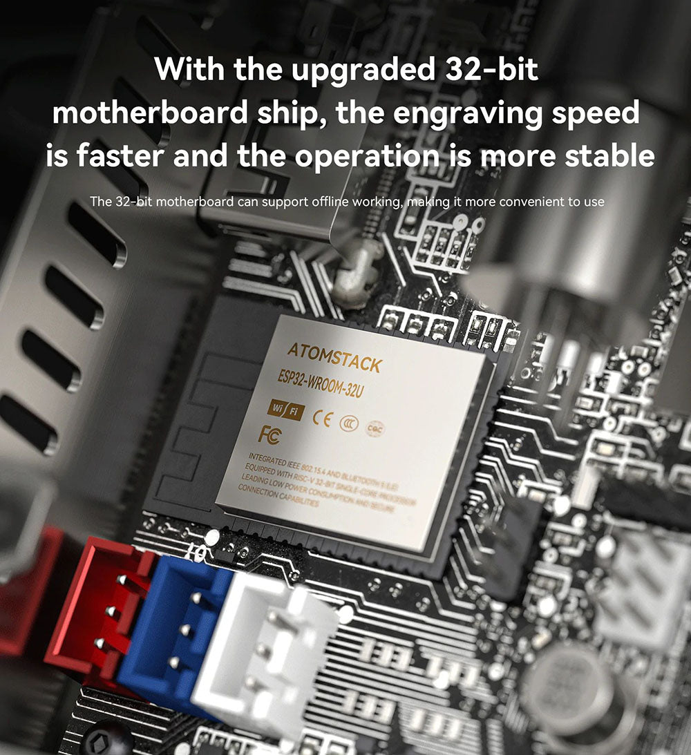 ATOMSTACK S20 Pro 20W laserový gravírovací a rezací stroj s sadou na asistované rezanie vzduchom, bez nutnosti zaostrenia, štvorjadrový diodový laser, offline gravírovanie - USA