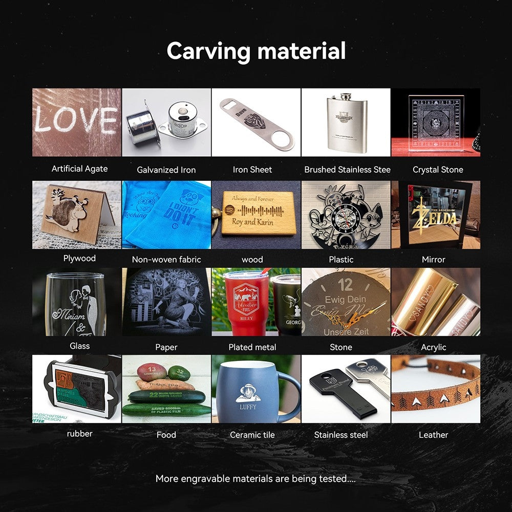 Laserový gravírovací a rezací stroj ATOMSTACK S40 Pro s prídavnou sadou F30 Pro Air Assist, 48W laserový výkon, pevné zaostrenie, presnosť gravírovania 0,01 mm, dvojitý režim 24W/48W, ovládanie cez aplikáciu, 400*400 mm