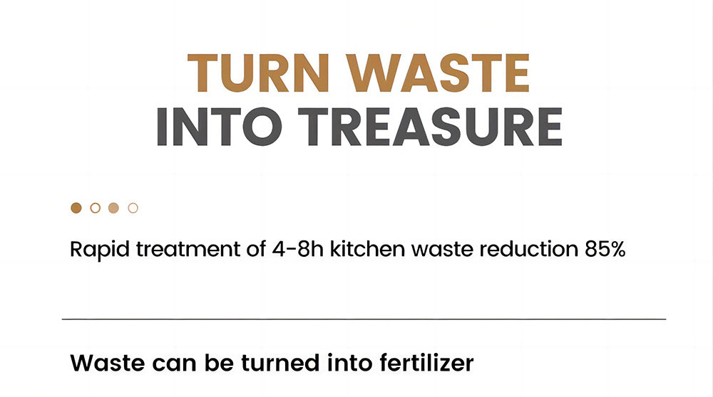 Kuchynský kompostér BEECO HQD-314Pro, kapacita 3,3 l, premieňa odpad na prírodné hnojivo, zabudované UVC svetlo, detský zámok, LCD obrazovka