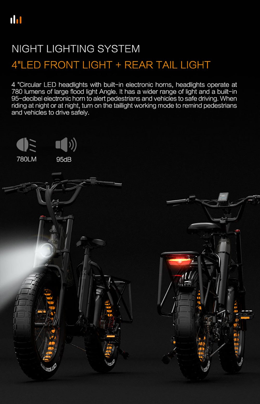 Elektrokol Bezior X500 MAX, 750W motor Bafang, 48V 37,5Ah odnímateľná batéria, 20*4,0 palcové široké pneumatiky, max. rýchlosť 48 km/h, dojazd 220 km, predná pružinová vidlica, hydraulické kotúčové brzdy, 7-stupňová prevodovka Shimano.