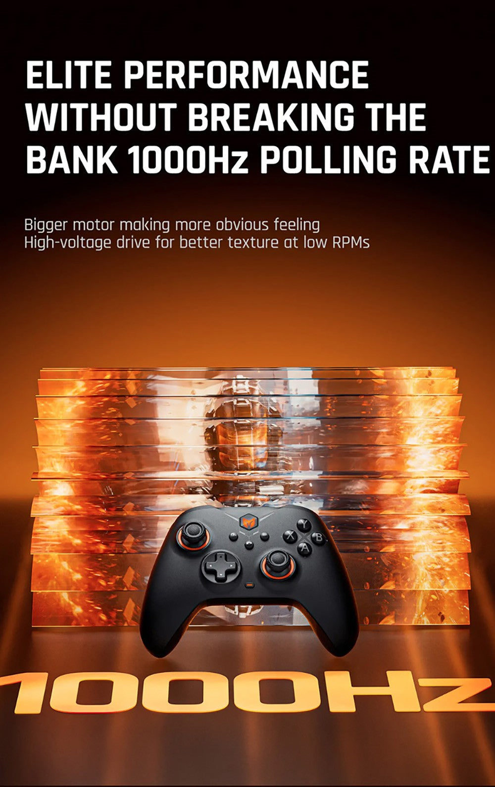 Bezdrátový herní ovladač BIGBIG WON GALE HALL, 3 režimy pripojenia, Hallov joystick a spoušť, kompatibilný s Switch / PC / iOS / Android