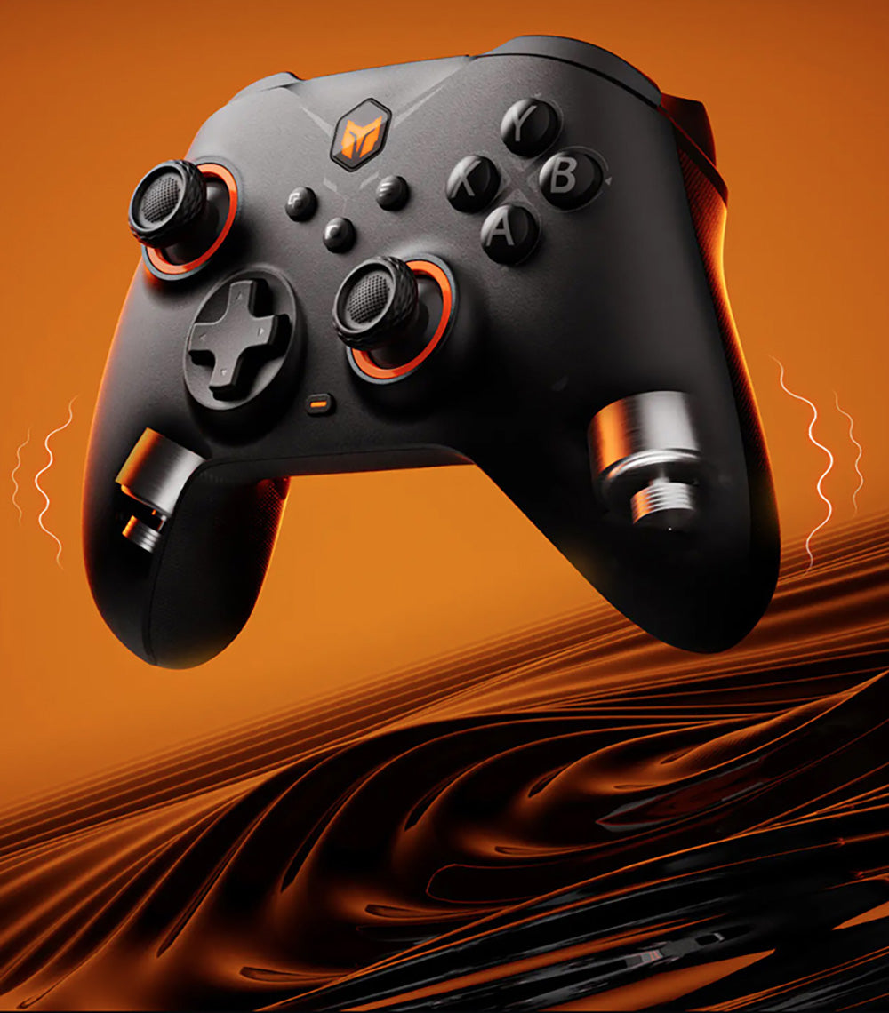 Bezdrátový herní ovladač BIGBIG WON GALE HALL, 3 režimy pripojenia, Hallov joystick a spoušť, kompatibilný s Switch / PC / iOS / Android