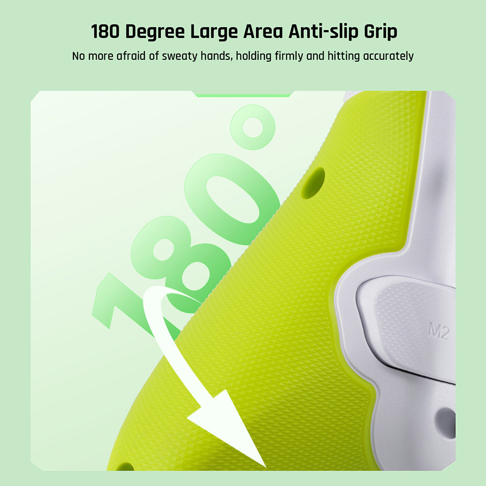 BIGBIG WON Rainbow 2 SE herný ovládač, spúšť s Hallovým efektom, 12-bitový ADC, 4- a 8-smérové D-pady, kompatibilný so Switch / PC / Android / iOS - zelená