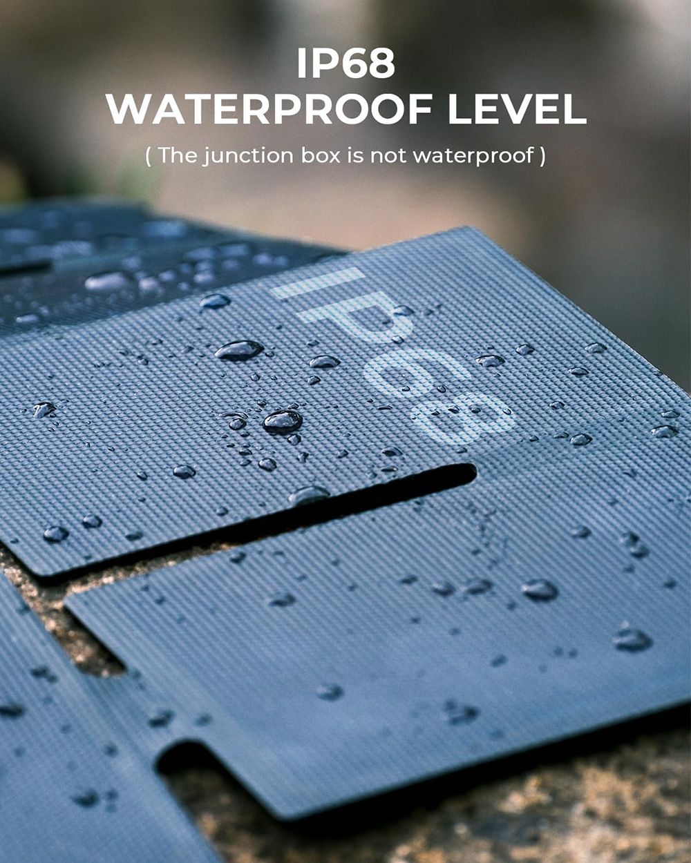 BigBlue P25 25W Prenosná Solárna Nabíjačka, USB-A a USB-C Porty, Vodotesná IP68, pre Batohy, Kompatibilná s Mobilnými Telefónmi, Tablety, Power Bankami