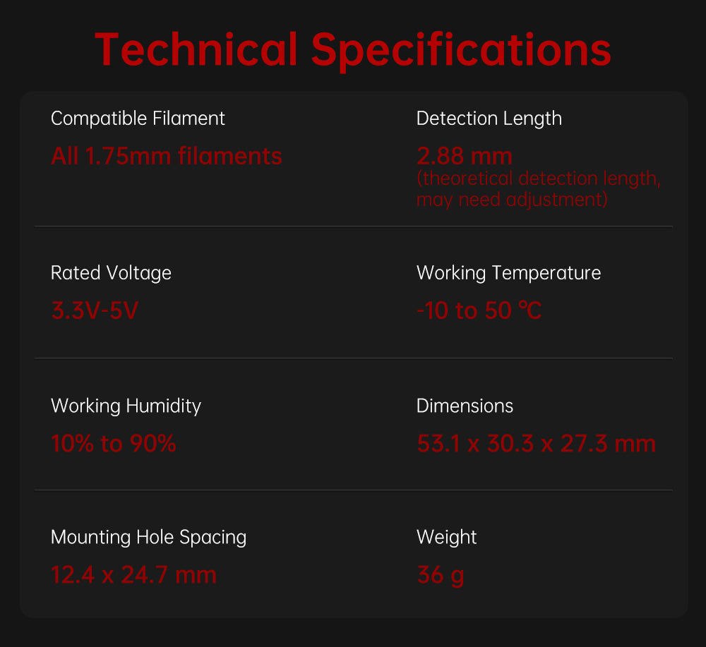 Inteligentný senzor vlákna BIGTREETECH SFS V2.0