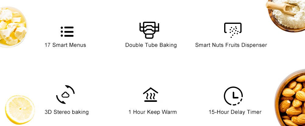 Automatický pekársky stroj Biolomix BBM013 z nerezovej ocele, 19 v 1