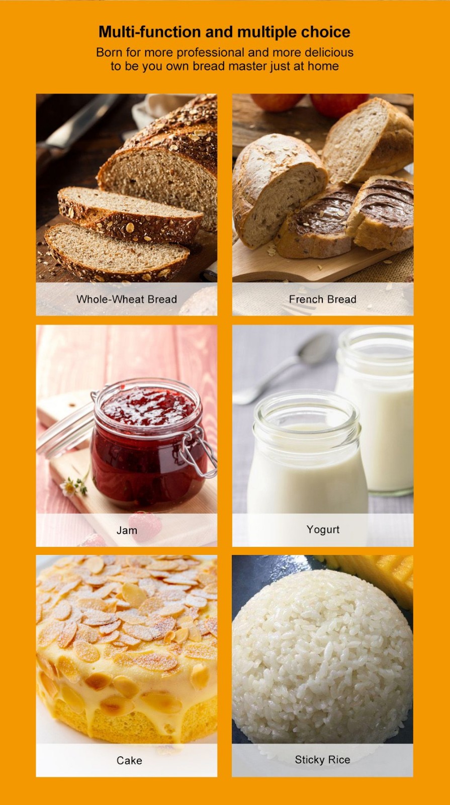 Automatický pekársky stroj Biolomix BBM013 z nerezovej ocele, 19 v 1