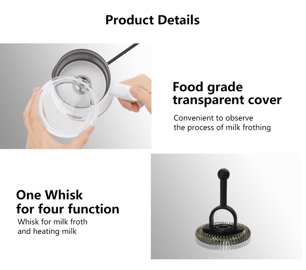 BioloMix BN11 4v1 ohrievač a penyovač mlieka, studený aj teplý režim, kapacita peny 150 ml, kapacita ohrevu 300 ml