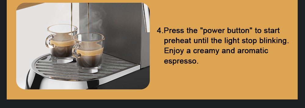 Poloprofesionálny kávovar na espresso BioloMix CM7008 s parným peničom na mlieko, tlak 20 barov, nádrž na vodu 1,1 l, na jednu/dve šálky