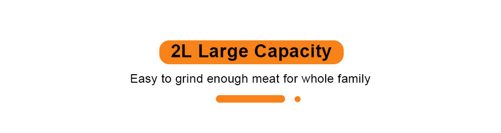 Elektrický mlynček na mäso BioloMix CP615, 2 rýchlosti (nízka/vysoká), 500W motor, 2L kapacita