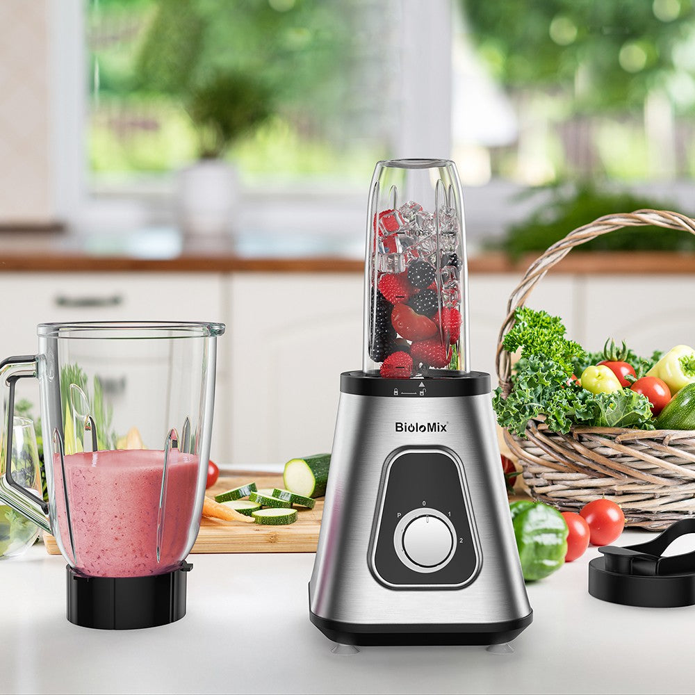 BioloMix SF701 1300W smoothie mixér s 1,5l sklenicou, 2 režimy otáčok, pulzná funkcia