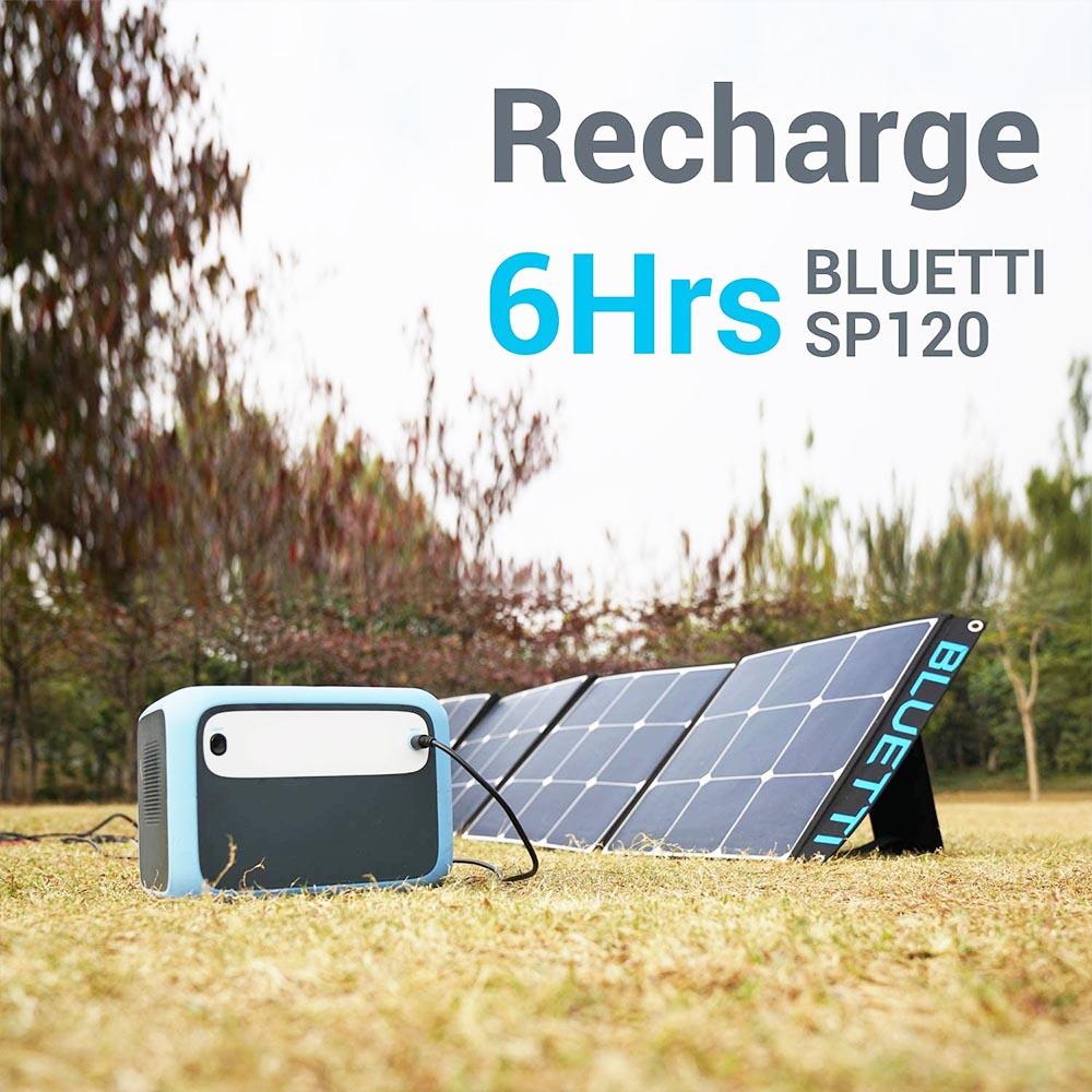 Solárny panel BLUETTI POWEROAK SP120 120W pre solárny generátor AC200P/EB70/AC50S/EB150/EB240, prenosný skladací solárny panel pre vonkajšie použitie