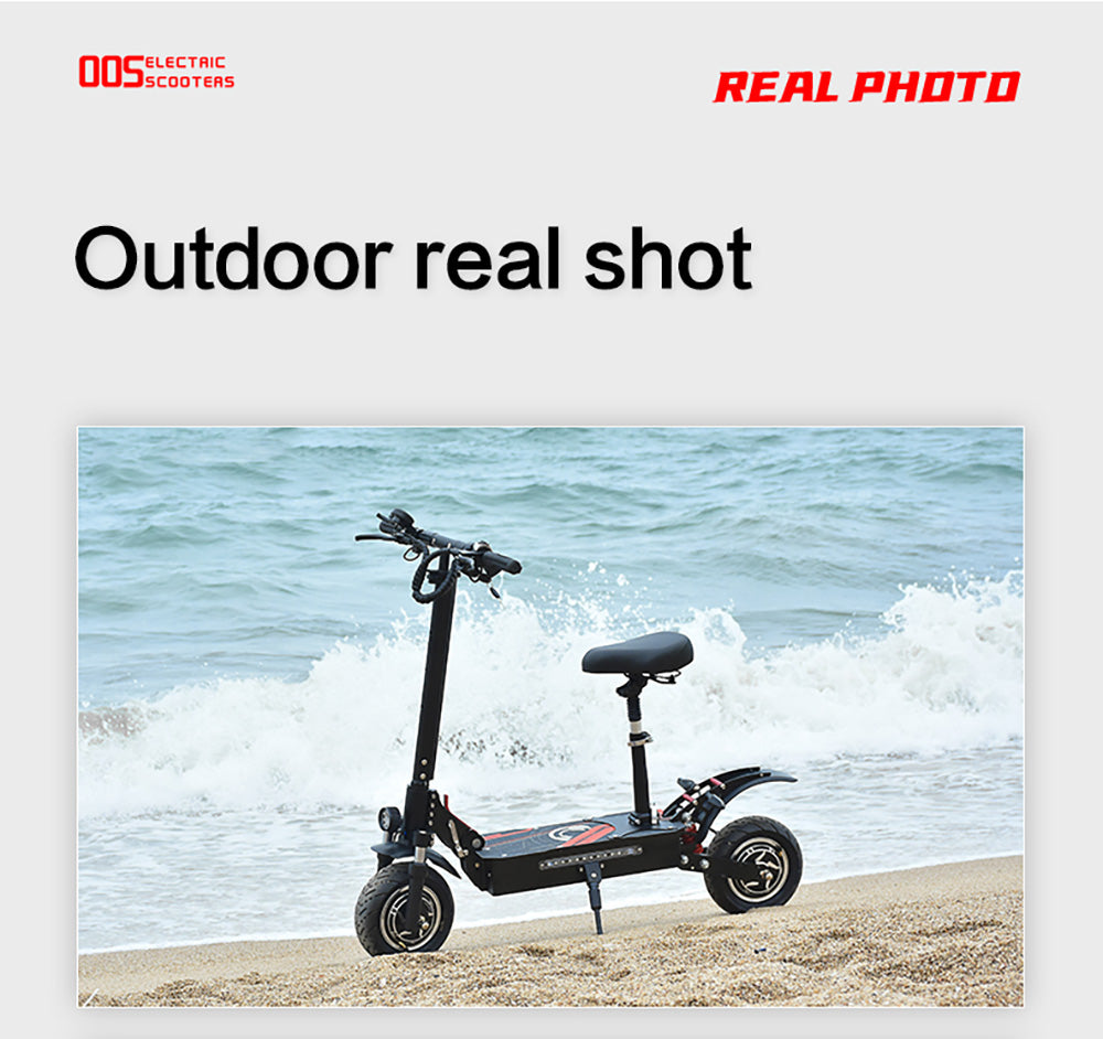 Elektromobilná kolobežka BOYUEDA Q7 Pro, 2*1600W motor, 52V 19AH batéria, 10-palcové kolesá, maximálna rýchlosť 70 km/h, dojazd 70 km, dvojité hydraulické kotúčové brzdy, predné hydraulické odpruženie a zadné pružinové odpruženie, ovládanie cez aplikáciu.