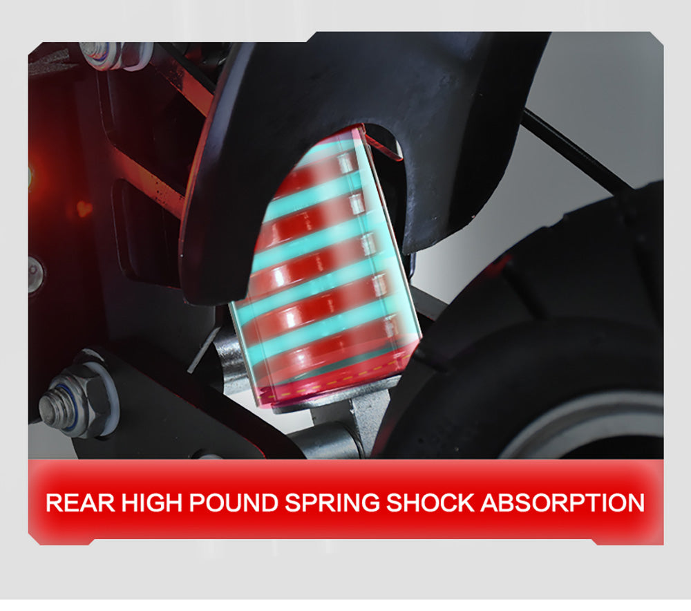 Elektromobilná kolobežka BOYUEDA Q7 Pro, 2*1600W motor, 52V 19AH batéria, 10-palcové kolesá, maximálna rýchlosť 70 km/h, dojazd 70 km, dvojité hydraulické kotúčové brzdy, predné hydraulické odpruženie a zadné pružinové odpruženie, ovládanie cez aplikáciu.