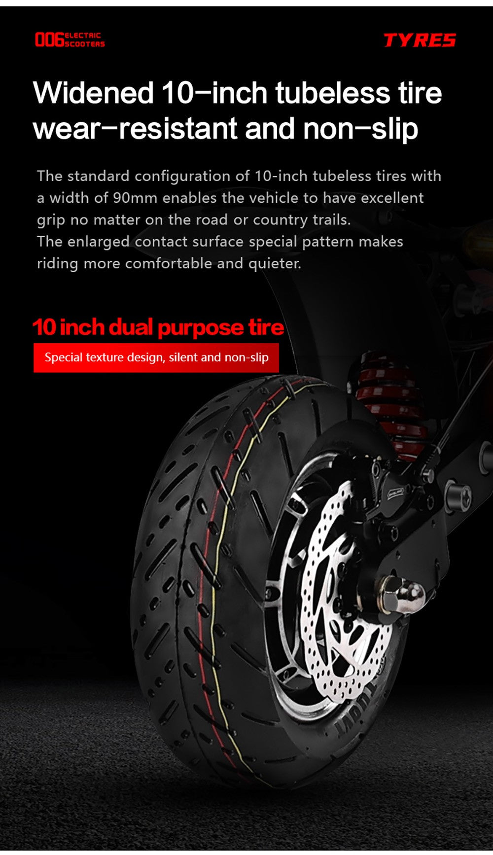 Elektromobilná kolobežka BOYUEDA Q7 Pro, 2*1600W motor, 52V 19AH batéria, 10-palcové kolesá, maximálna rýchlosť 70 km/h, dojazd 70 km, dvojité hydraulické kotúčové brzdy, predné hydraulické odpruženie a zadné pružinové odpruženie, ovládanie cez aplikáciu.