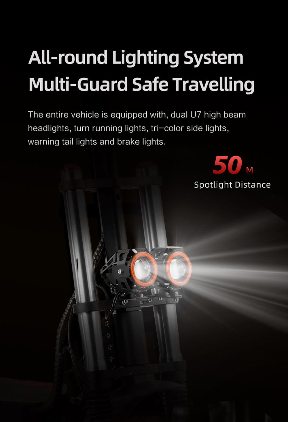 Elektromobilná kolobežka BOYUEDA S3-11, 2*3000W motor, 60V 38AH batéria, 11-palcové kolesá, maximálna rýchlosť 85 km/h, dojazd 120 km, dvojité hydraulické kotúčové brzdy, hydraulické tlmiče nárazov, LCD displej.