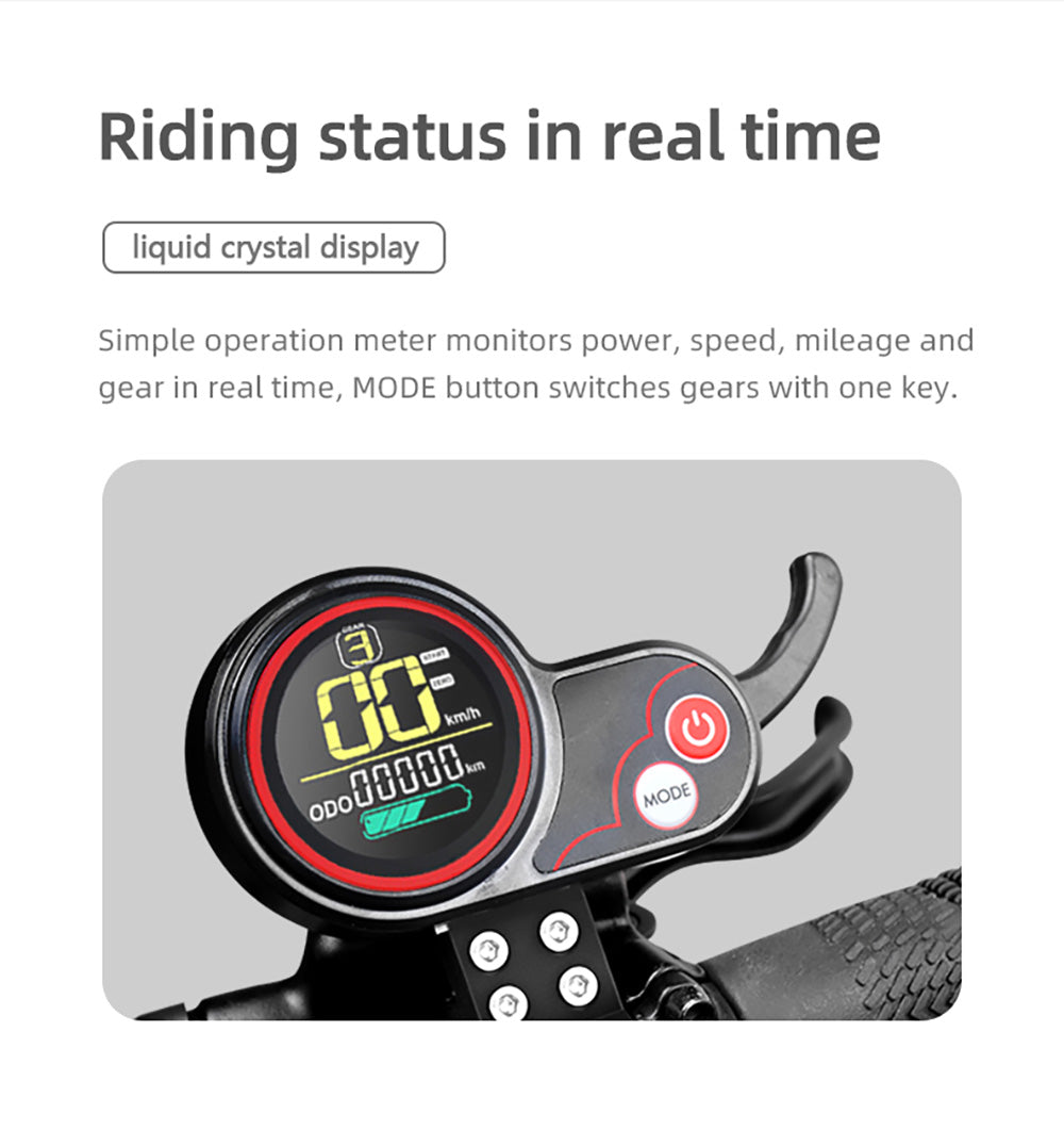 Elektromobilná kolobežka BOYUEDA S3-11, 2*3000W motor, 60V 38AH batéria, 11-palcové kolesá, maximálna rýchlosť 85 km/h, dojazd 120 km, dvojité hydraulické kotúčové brzdy, hydraulické tlmiče nárazov, LCD displej.