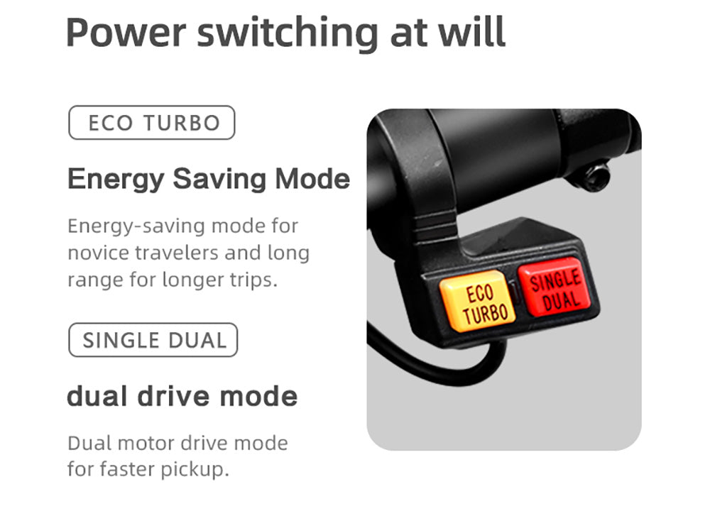 Elektromobilná kolobežka BOYUEDA S3-11, 2*3000W motor, 60V 38AH batéria, 11-palcové kolesá, max. rýchlosť 85 km/h, dojazd 120 km, dvojité hydraulické kotúčové brzdy, hydraulické tlmiče nárazov, LCD displej.