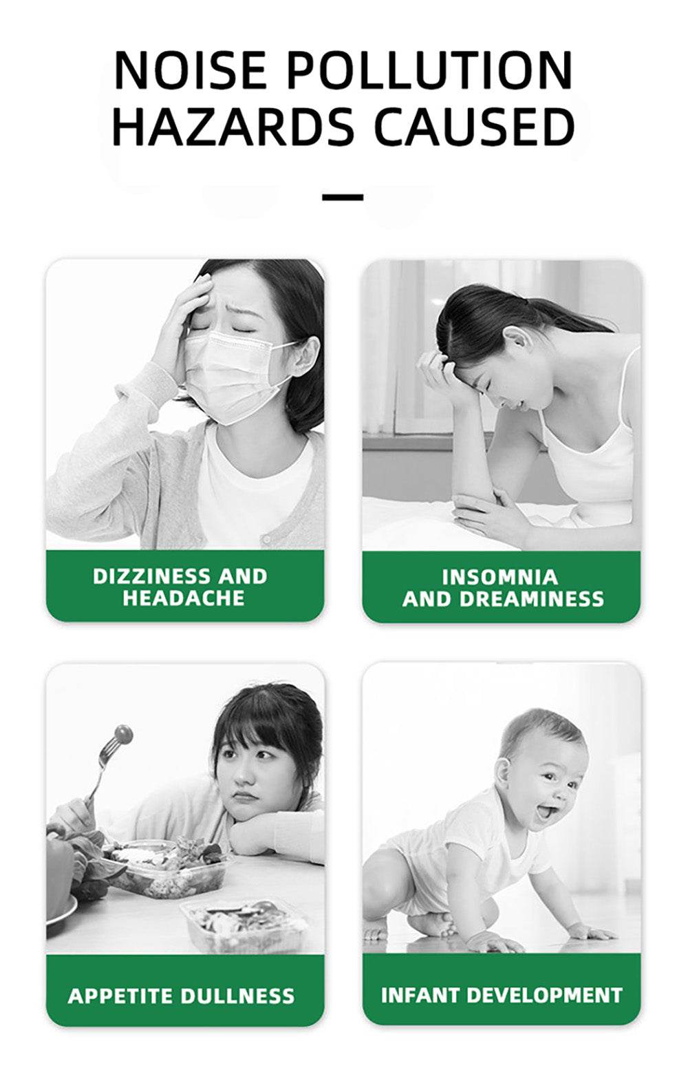 BSIDE GX1 4 v 1 Komplexný Tester, Tester Okolitého Prostředí/Teploty Vlhkosti/Osvětlení Hluk/Výšky, s Funkciami Merania v Decibelih, A & C Vážených Funkcí - Zelená