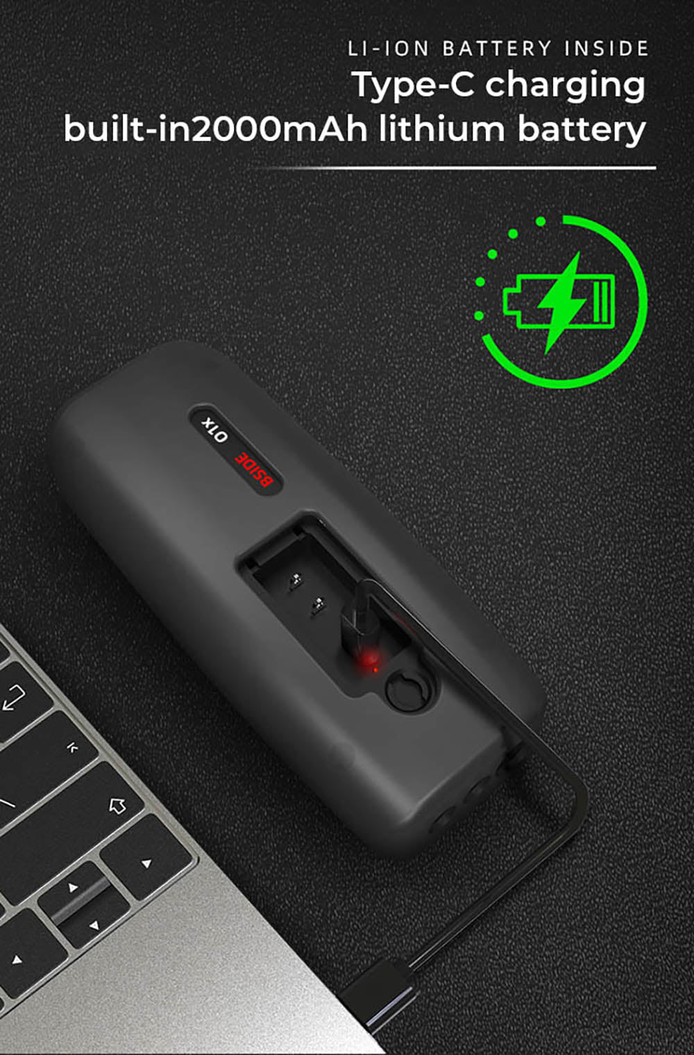 BSIDE O1X 3 v 1 osciloskopický multimeter, 10 MHz pásmo, 2,8" TFT farebný displej, 2000 mAh lítium-polymérová batéria, LED svietilna