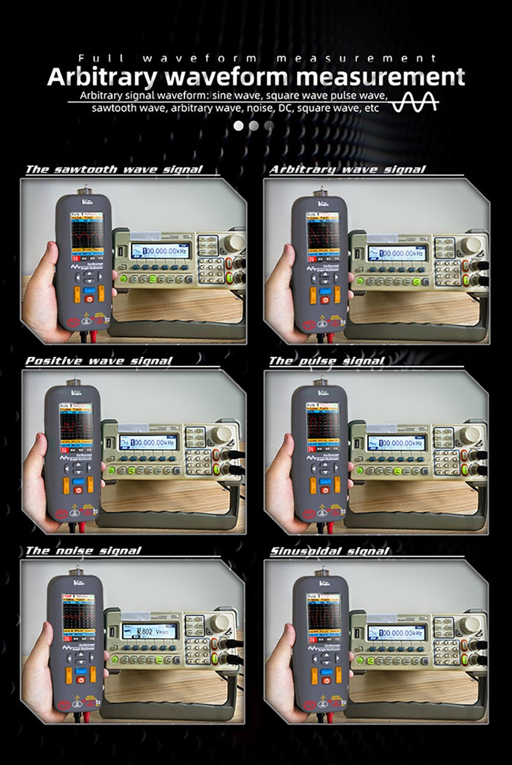 BSIDE O1X 3 v 1 osciloskopický multimeter, 10 MHz pásmo, 2,8" TFT farebný displej, 2000 mAh lítium-polymérová batéria, LED svietilna