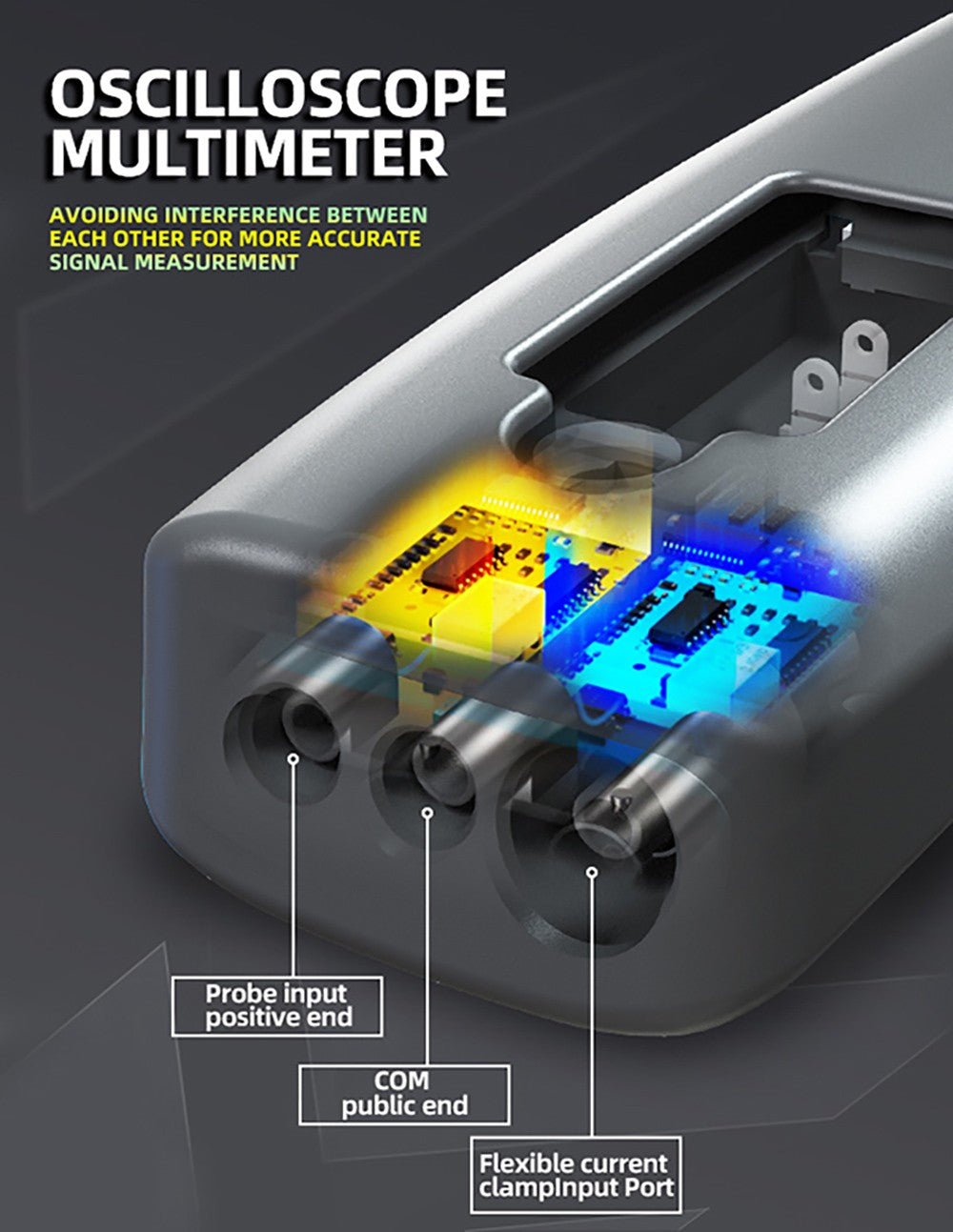 BSIDE O1X 3 v 1 osciloskop, multimeter a elektrická pero, 10 MHz šírka pásma, 2,8 palcový TFT farebný displej, 2000 mAh lítium-polymérová batéria, LED svietilna