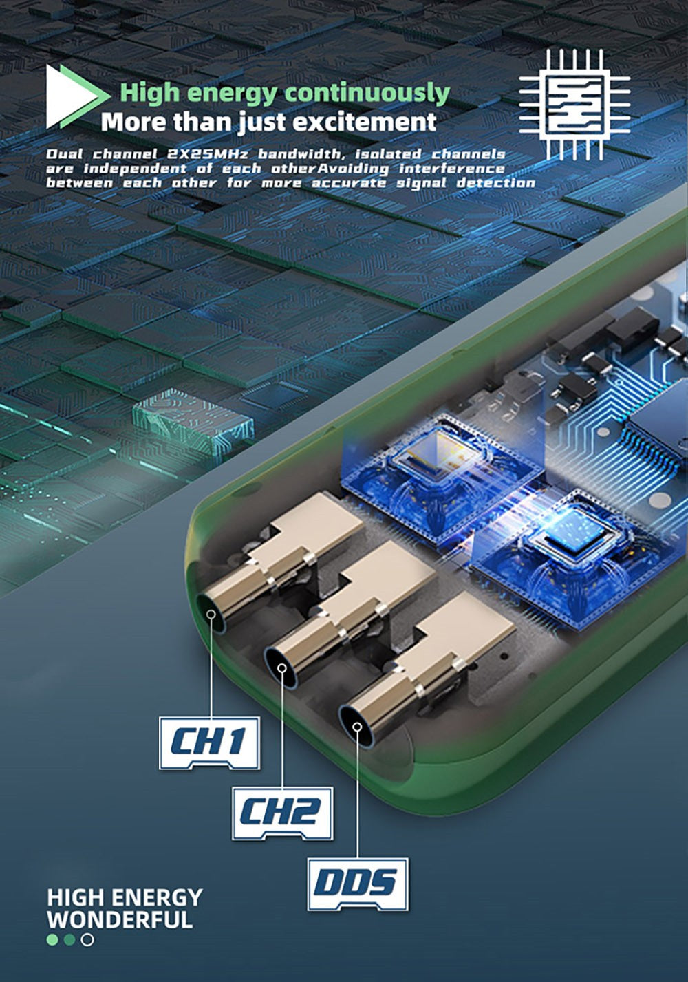 BSIDE O7 3 v 1 osciloskop a multimeter, merač napätia/prúdu/kapacity/frekvencie/odporu/pretržitosti/tester diód, 3,98