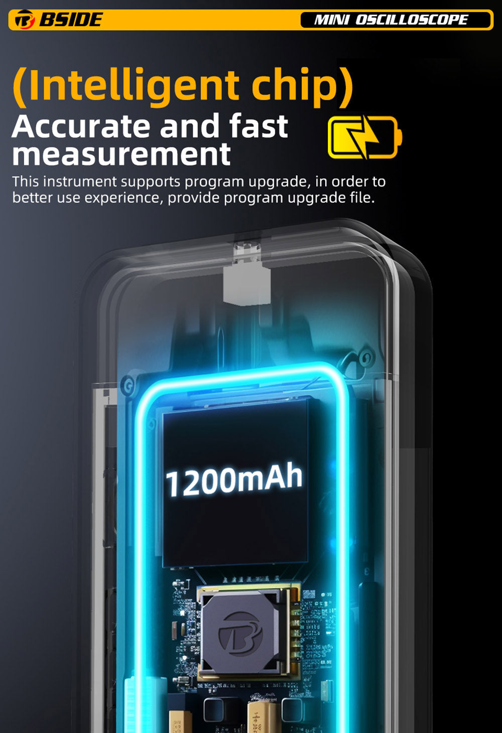 Osciloskop BSIDE OT3 s sondou, 3.2