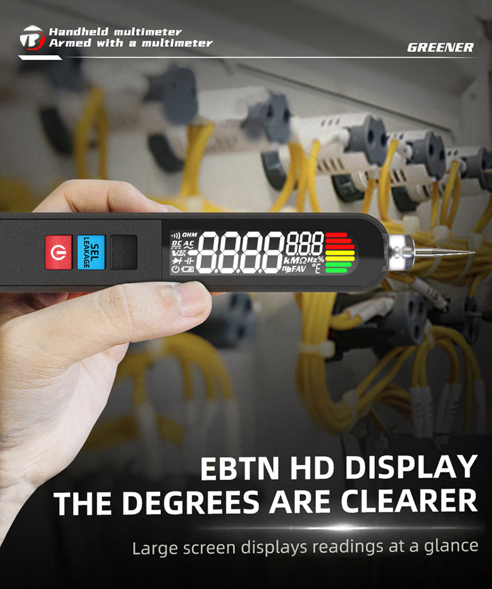 Digitálny multimeter BSIDE S40X, merač únikového napätia, test AC/DC diódy, odporu a kapacity, LCD displej, vyhľadávanie bodu poruchy, vysoká presnosť, plne inteligentný, USB nabíjanie
