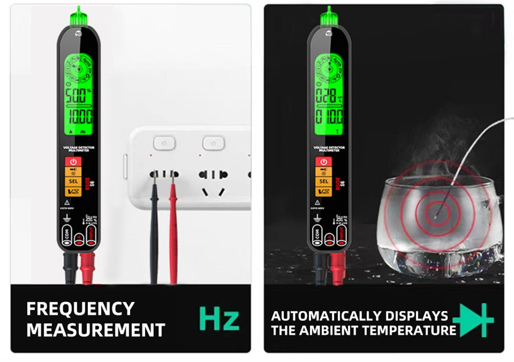 Multimeterový detektor napětí BSIDE S6, napěťová sonda AC/DC, černá