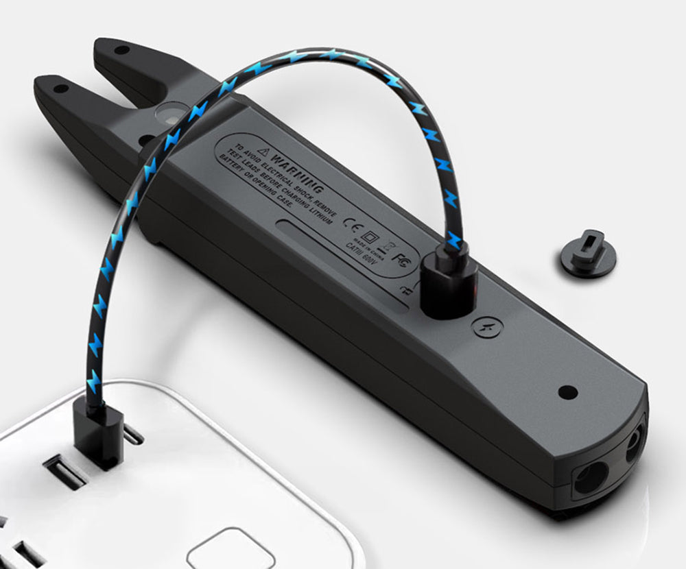 BSIDE U1 Digitálny striedavý a jednosmerný striedavý multimeter, elektrická testovacia pero, svietiaca LED baterka, kleštiny na meranie prúdu 100A, T-RMS prúd