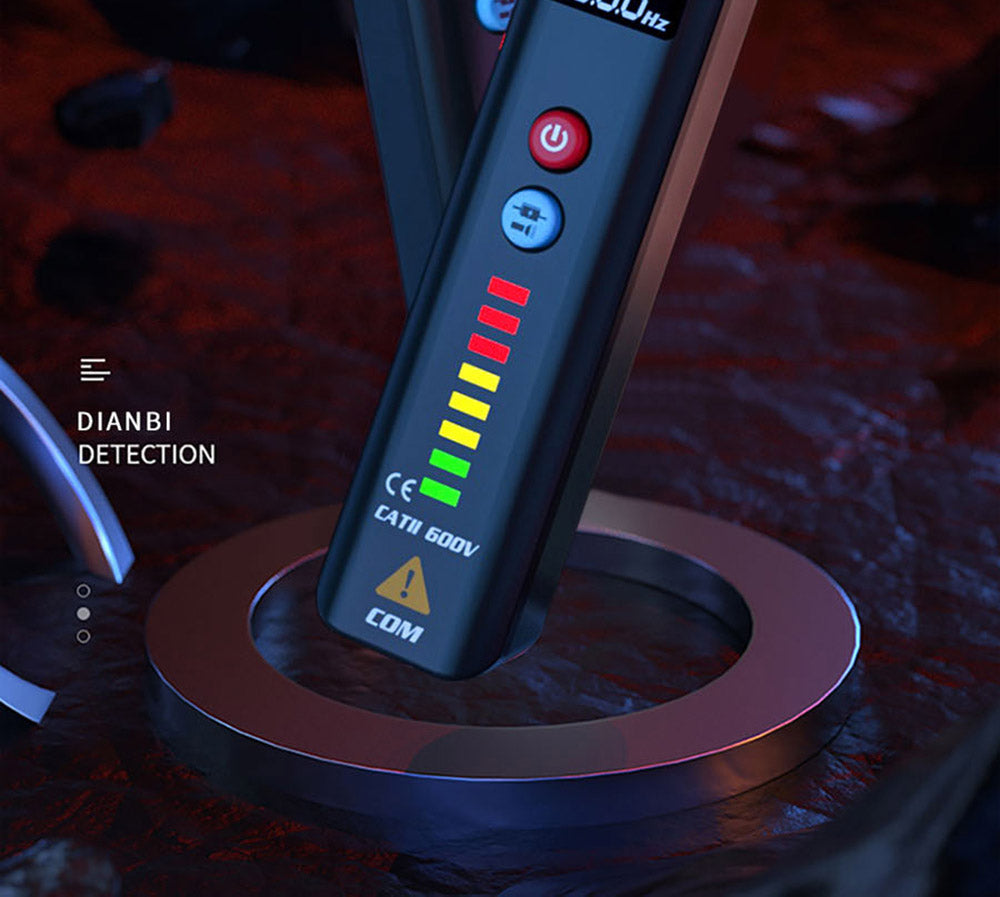 Inteligentný detektor napätia BSIDE X1, multimeter, elektrická pero, kontrola prerušení, veľký LCD displej, svietilna, merač napätia, frekvencie a odporu, bez batérií.