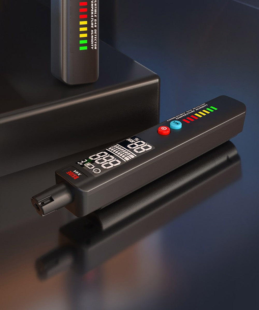 Digitálny hygrometer a detektor plynov BSIDE X4A, analyzátor hojivých plynov, teplomer a vlhkoměr, s akustickým a vizuálnym alarmom, LCD displejom, bez batérií, s taškou