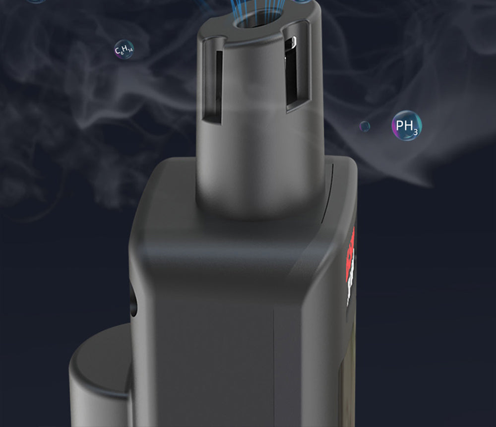 Digitálny hygrometer a detektor plynov BSIDE X4A, analyzátor hojivých plynov, teplomer a vlhkoměr, s akustickým a vizuálnym alarmom, LCD displejom, bez batérií, s taškou